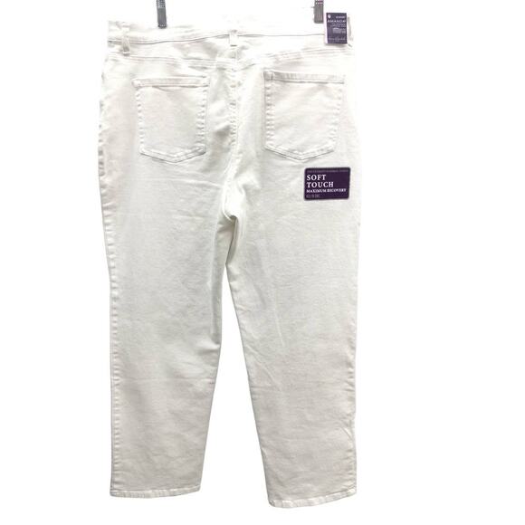 New Gloria Vanderbilt Amanda Jeans White 16 Short - Picture 4 of 7